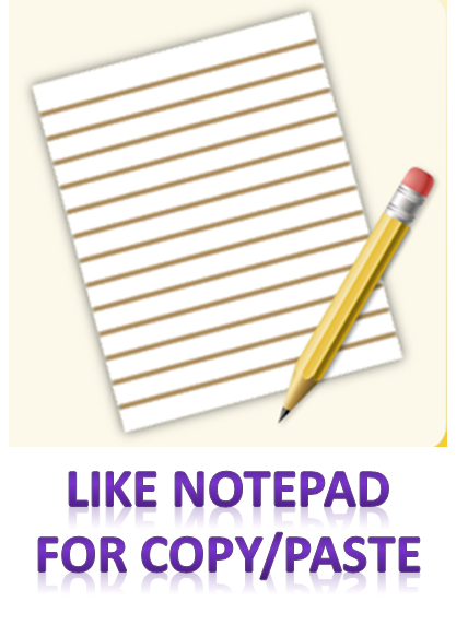 keep my notes notepad for copy paste